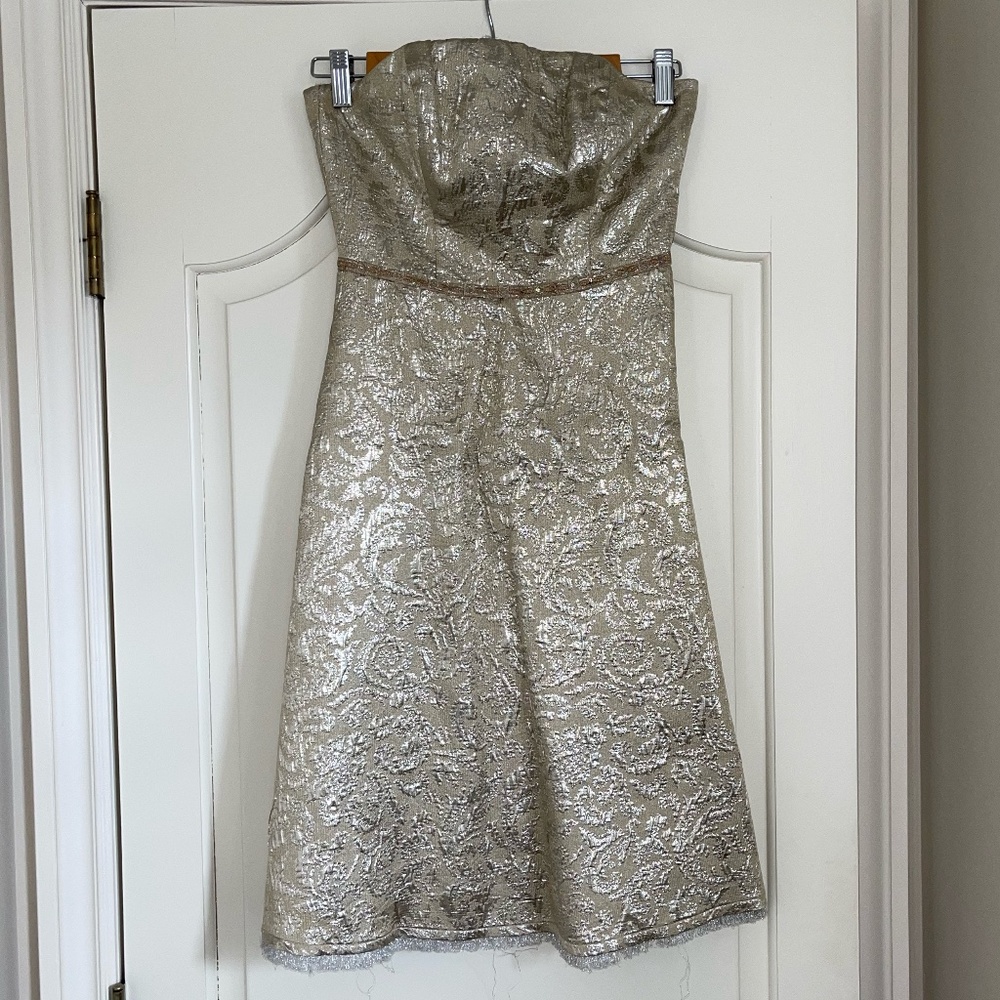 MOLLY- Gold Shiny Mini Dress